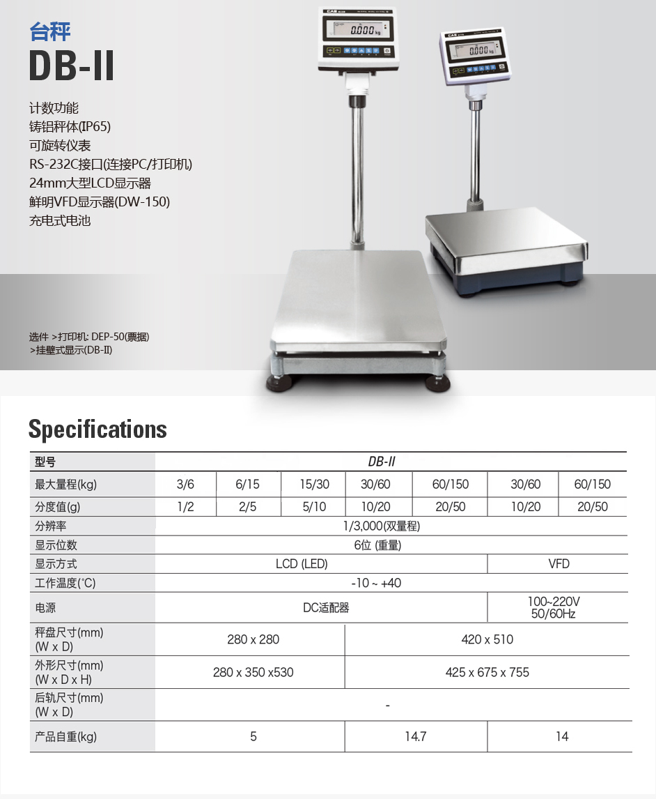 DB-II 计重台秤(图2)