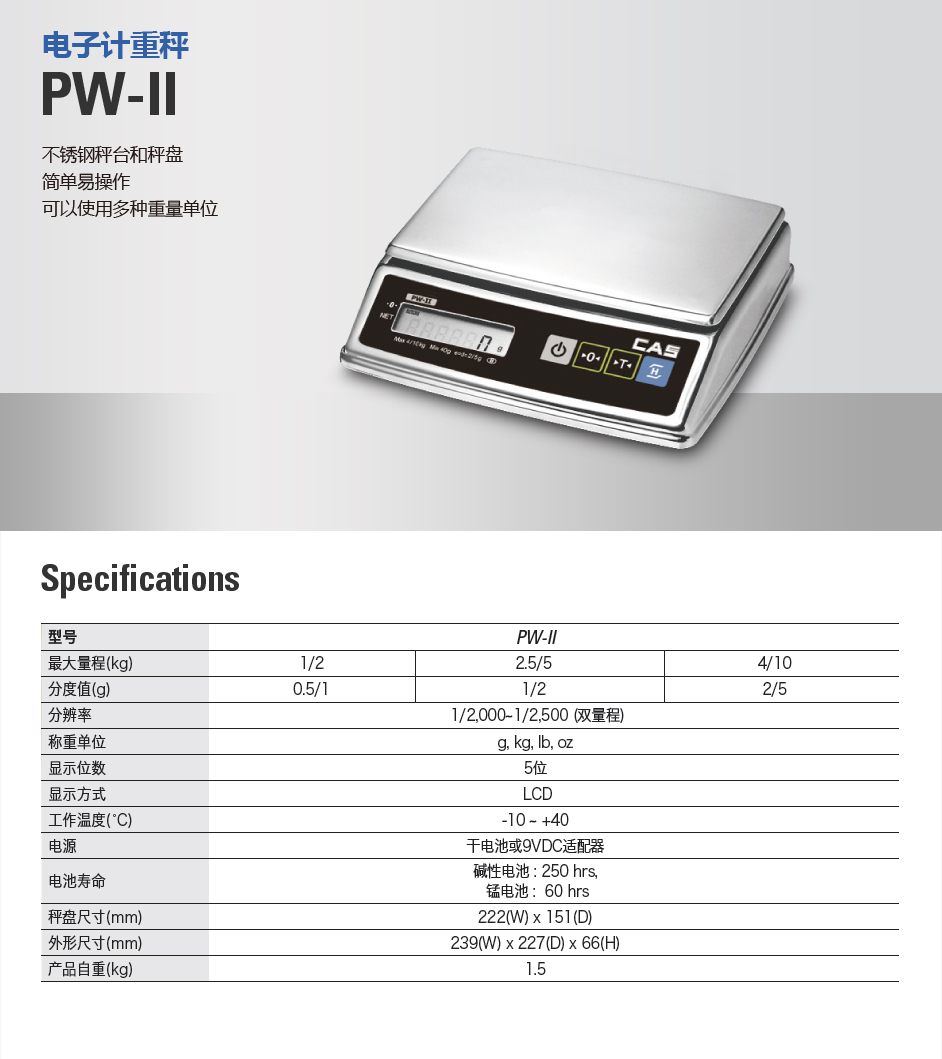 PW-II 计重秤(图2)