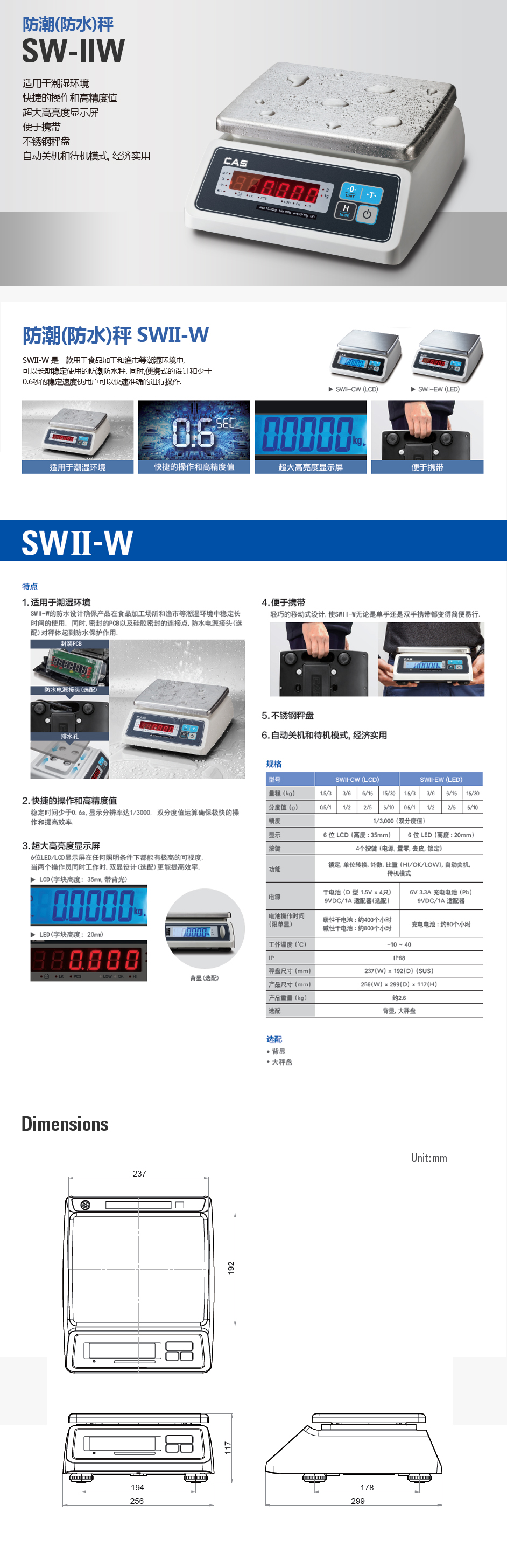 SWII-W 防潮防水秤(图1)