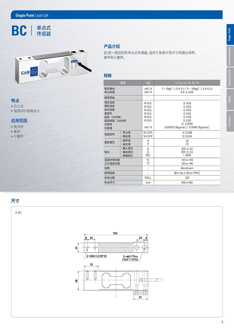 BC 单点称重传感器(图1)