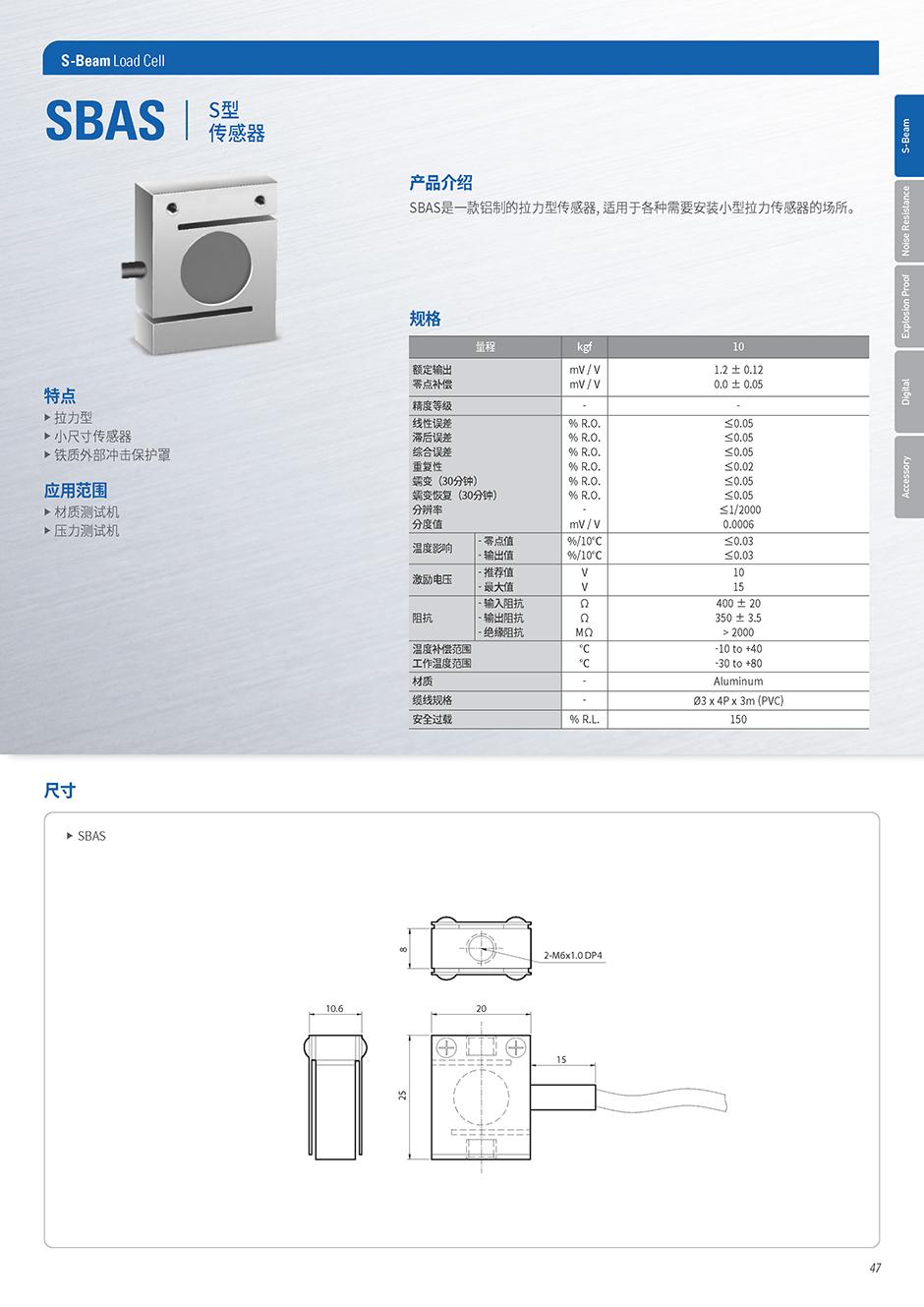 SBAS 称重传感器(图1)