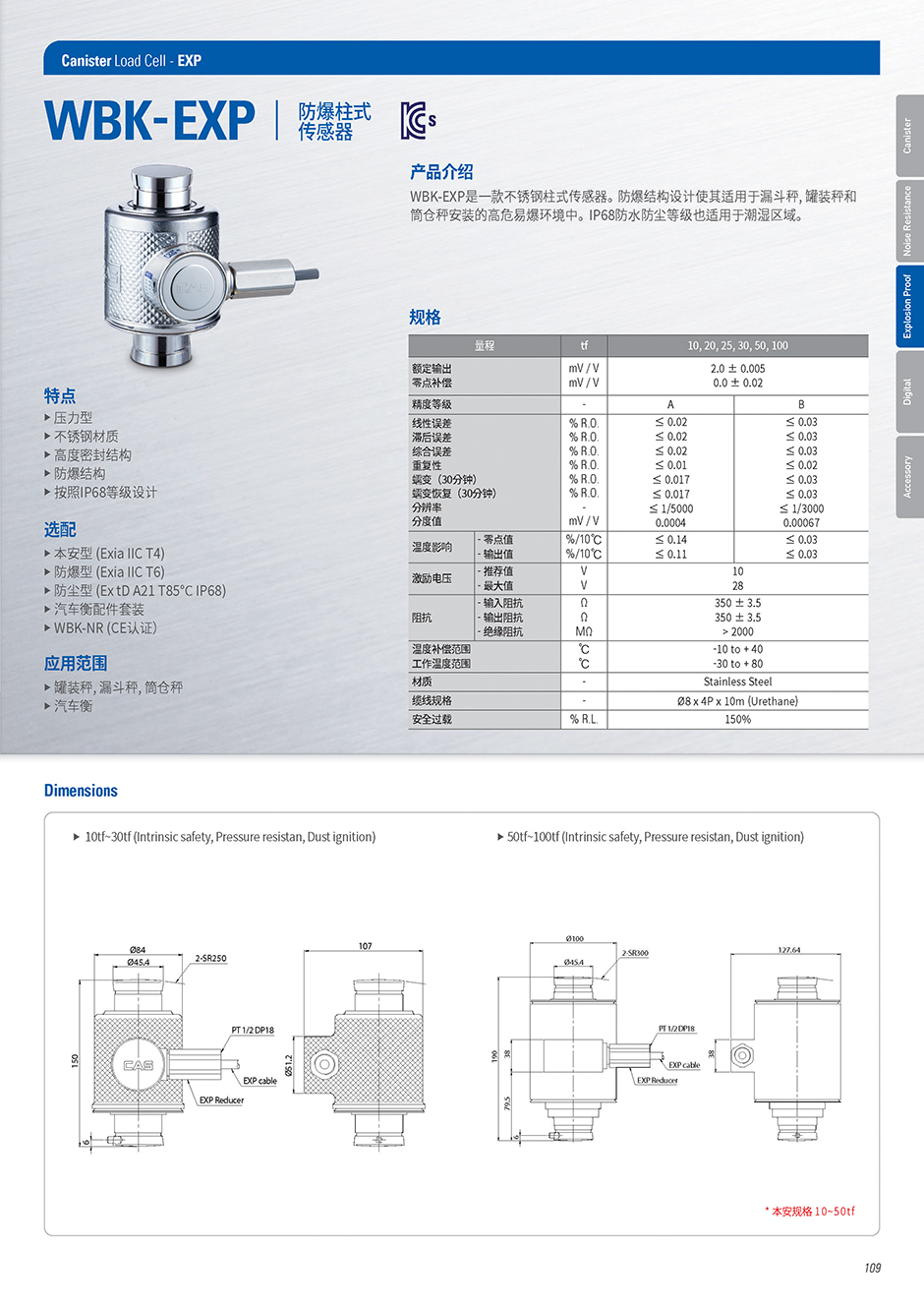 WBK系列 柱式传感器(图3)