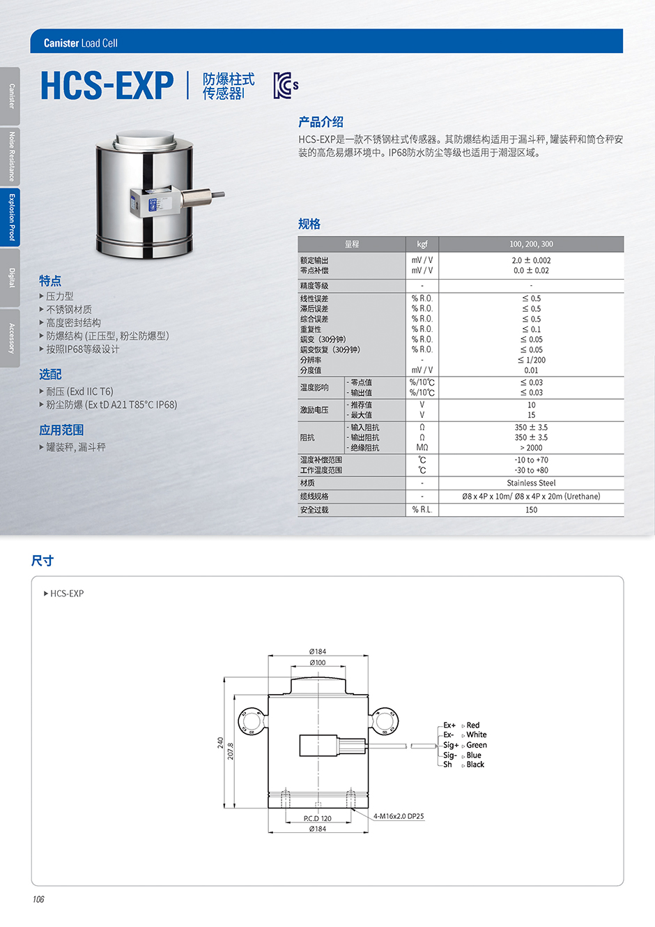 HCS系列 柱式传感器(图2)